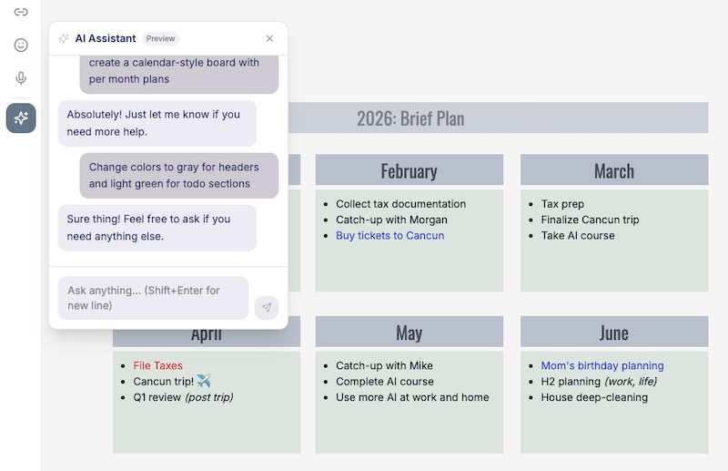 AI Assistant helps create your vision faster